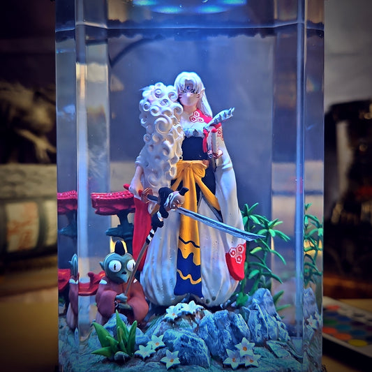 Sesshomaru Resin Lamp - handmade resin lamp