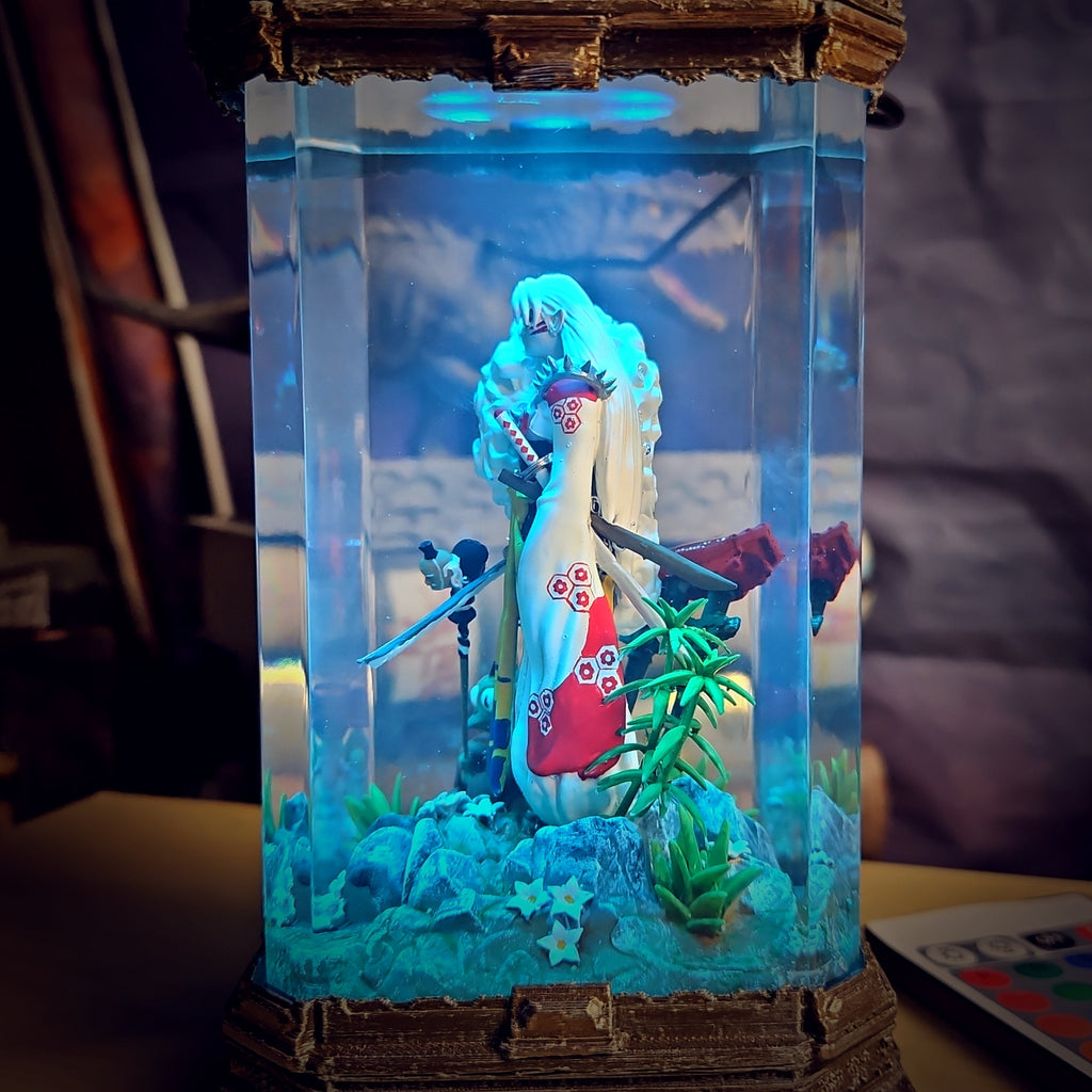 Sesshomaru Resin Lamp - handmade resin lamp