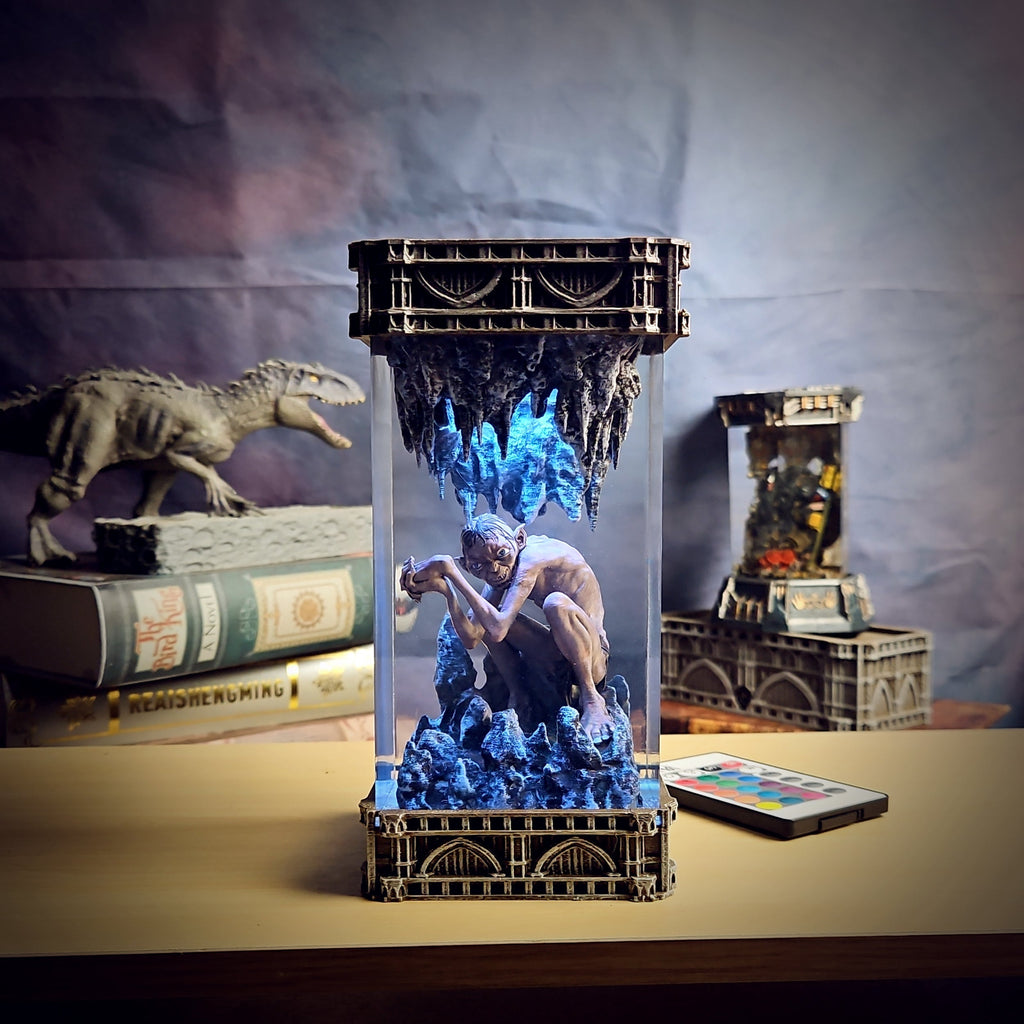 GOLUM - handmade resin lamp
