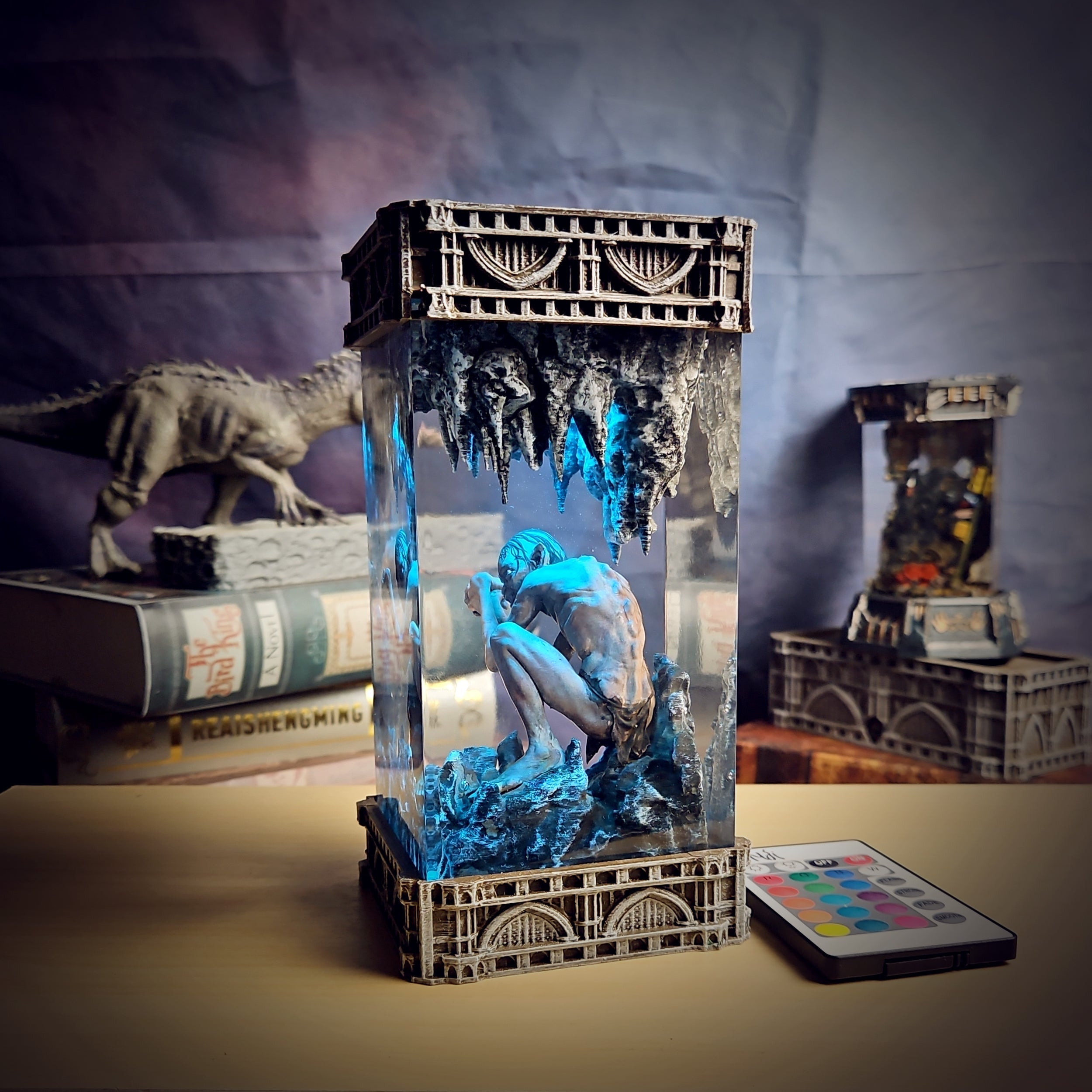 GOLUM - handmade resin lamp