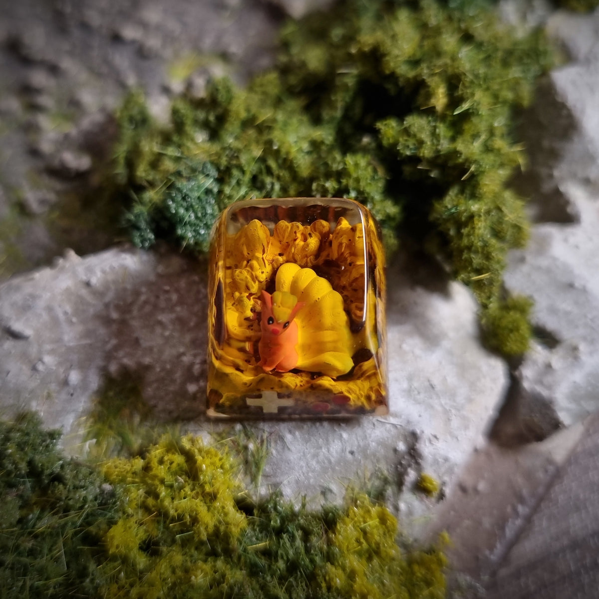 Vulpix New Keycaps - handmade resin keycap
