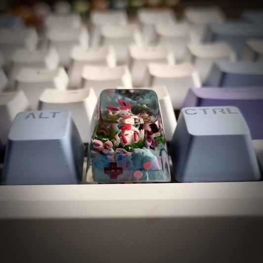 Sylveon Keycap - handmade resin keycap