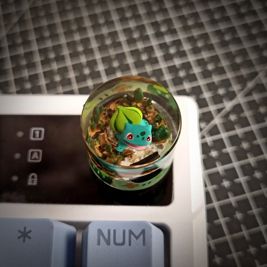 Bulbasaur Keycap - handmade resin keycap