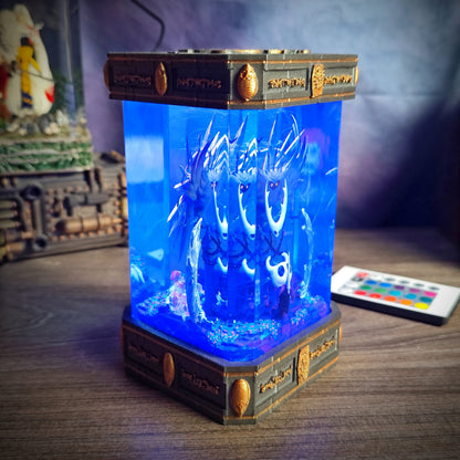 Hollow Knight Resin Lamp V2 – Battle Pose - handmade resin lamp
