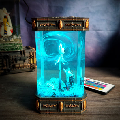 Hollow Knight Resin Lamp V1 – Battle Pose - handmade resin lamp