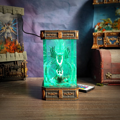 Hollow Knight Resin Lamp V2 – Battle Pose - handmade resin lamp