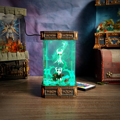 Hollow Knight Resin Lamp V1 – Battle Pose - handmade resin lamp