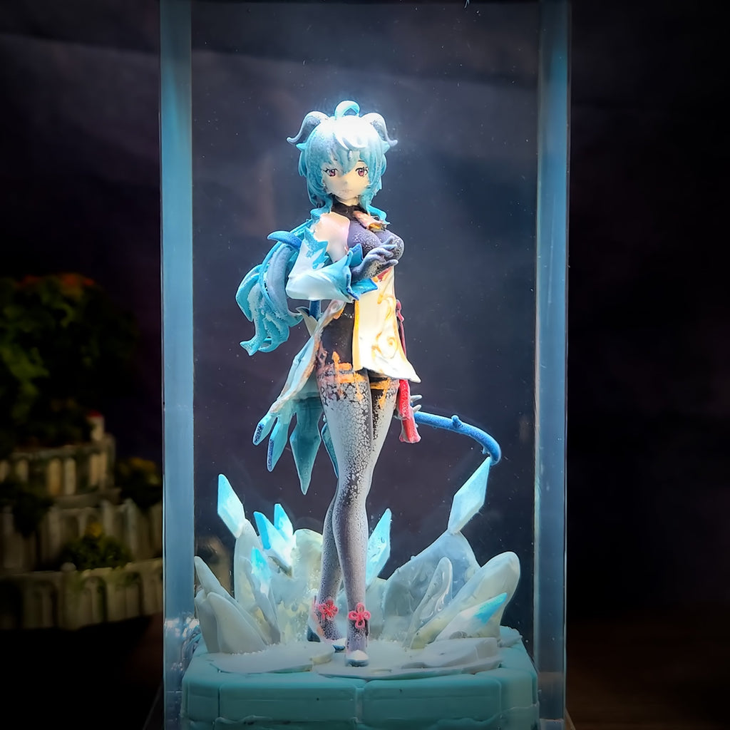 Ganyu Resin Lamp - handmade resin lamp