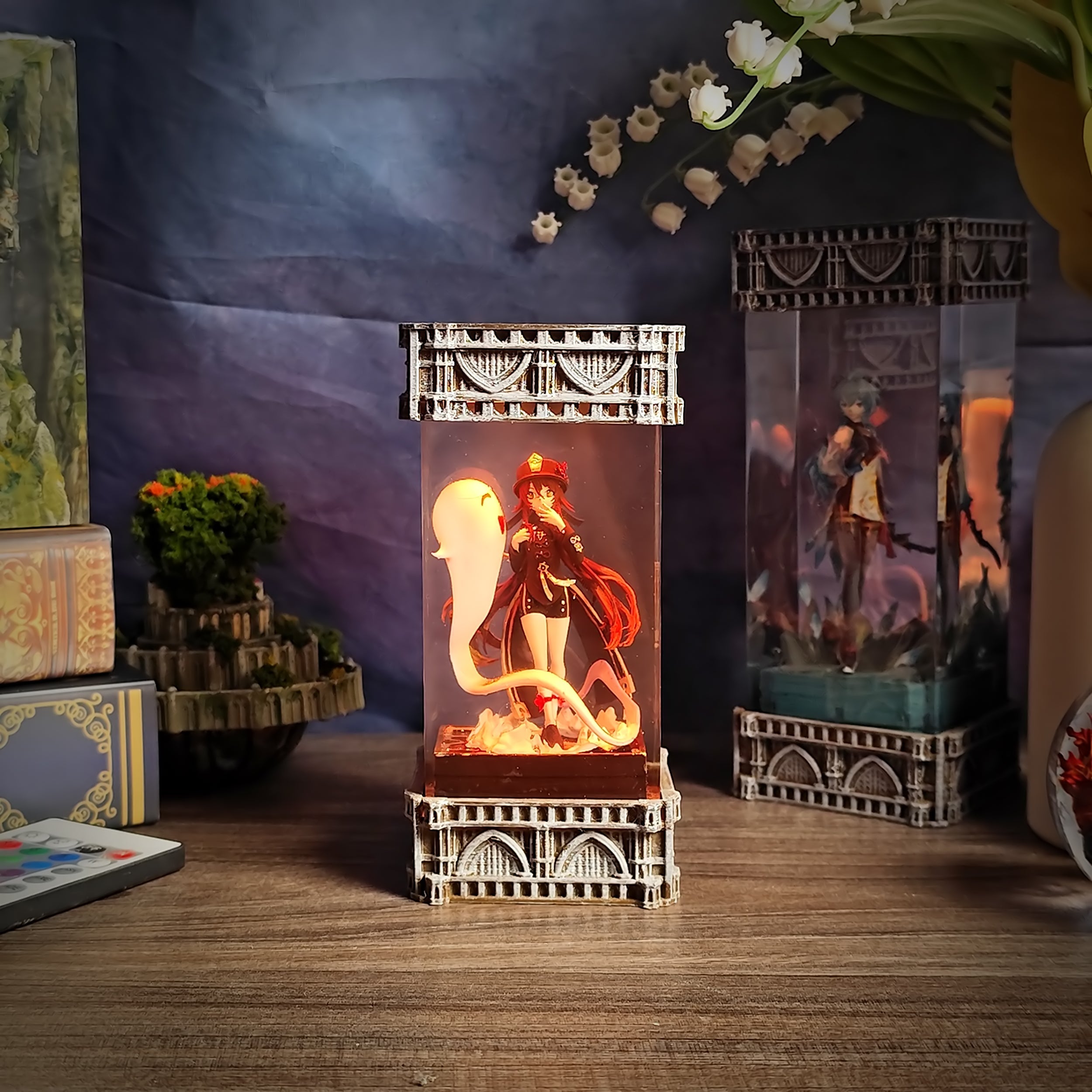 Hu Tao Resin Lamp - handmade resin lamp
