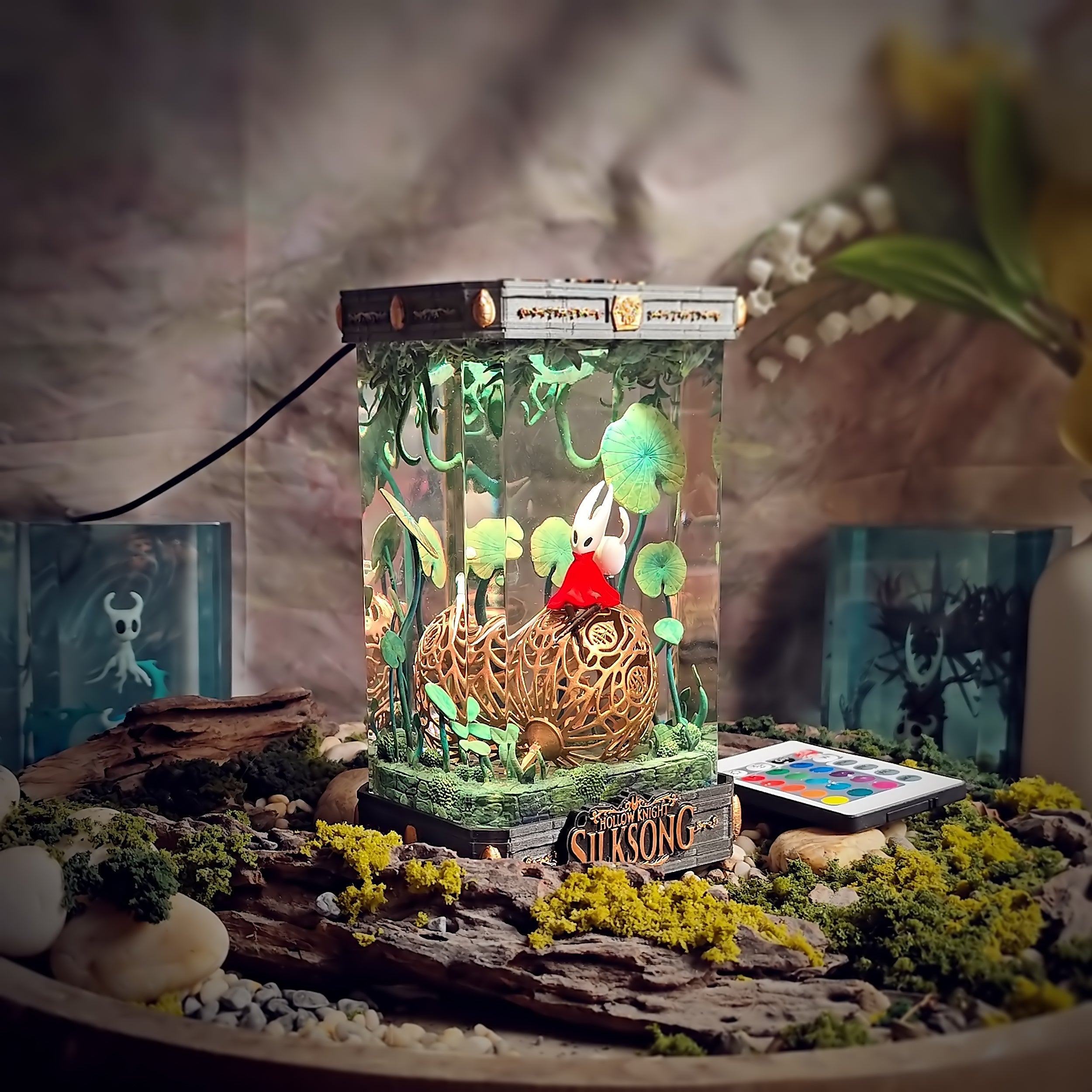 Knight & Hornet Silksong Resin Lamp