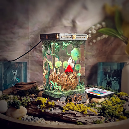 Knight & Hornet Silksong Resin Lamp - handmade resin lamp