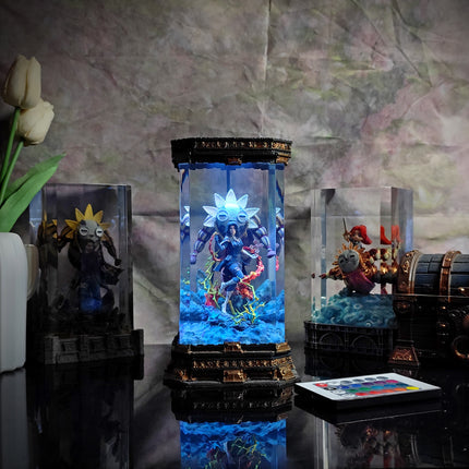 Lune 02 Resin Lamp Expedition 33 - handmade resin lamp
