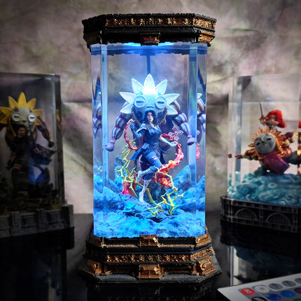 Lune 02 Resin Lamp Expedition 33 - handmade resin lamp