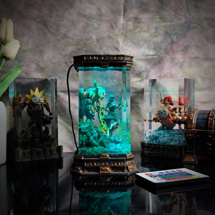 Lune 02 Resin Lamp Expedition 33 - handmade resin lamp