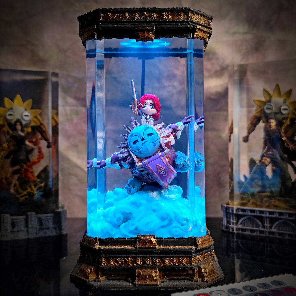 Chibi Resin Diorama Lamp Expedition 33 - handmade resin lamp