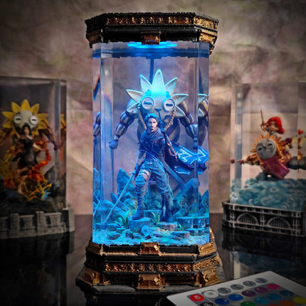 Gustave Resin Lamp Expedition 33 - handmade resin lamp
