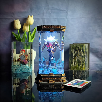 Maelle Resin Lamp Expedition 33 - handmade resin lamp
