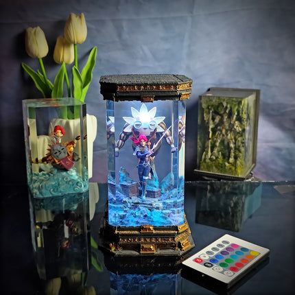 Maelle Resin Lamp Expedition 33 - handmade resin lamp