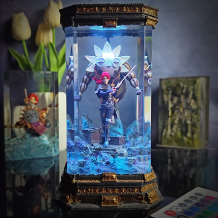 Maelle Resin Lamp Expedition 33 - handmade resin lamp