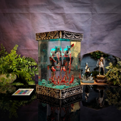 Denji Requiem - Chainsaw Man Resin Lamp - handmade resin lamp