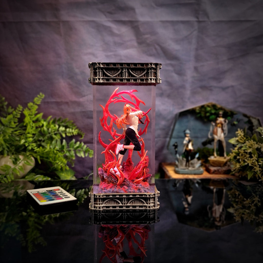 Power Resin Lamp - handmade resin lamp