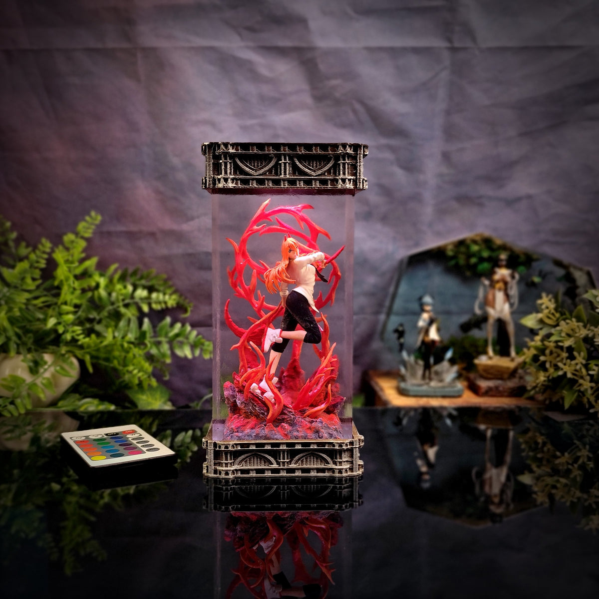 Power Resin Lamp - handmade resin lamp