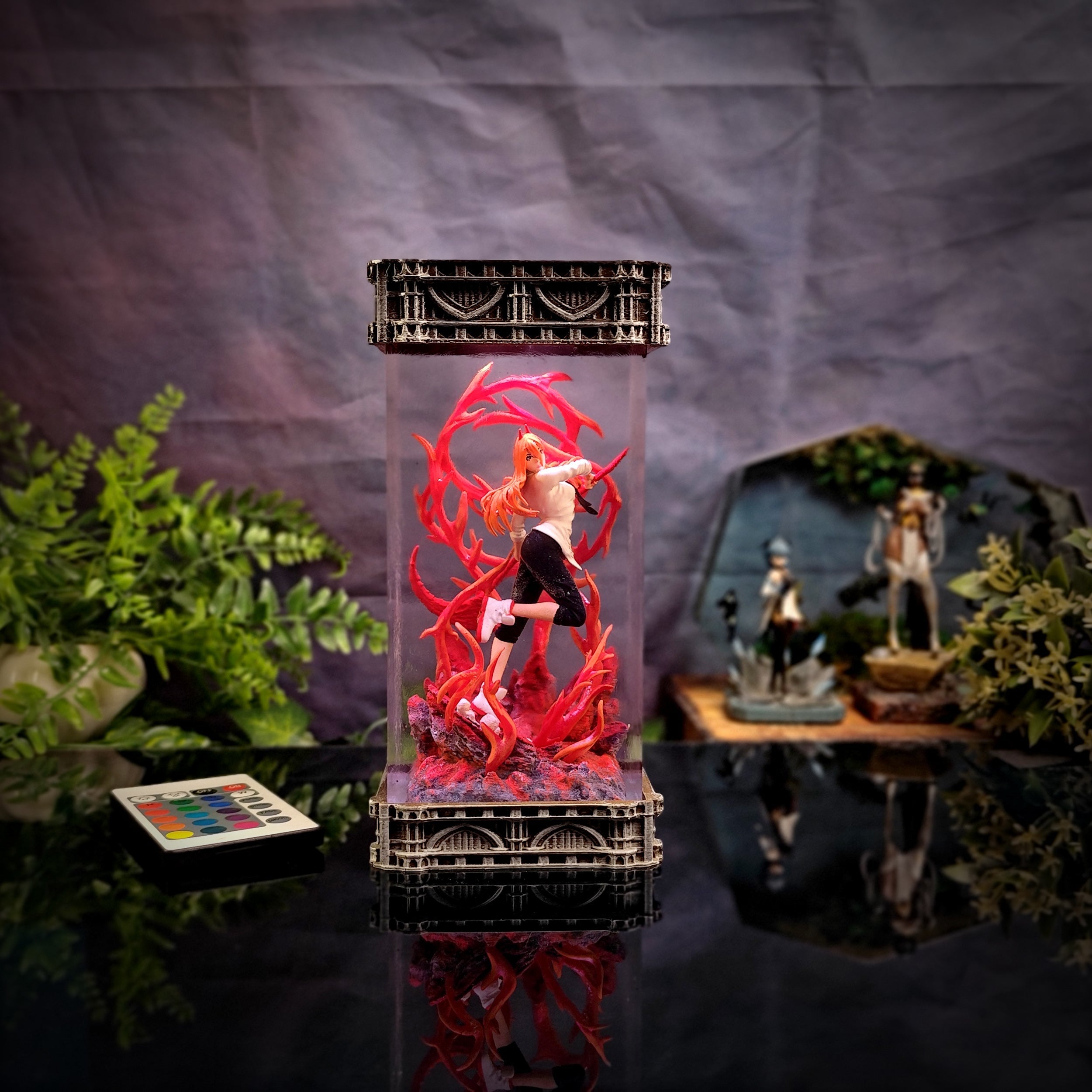 Power Resin Lamp - handmade resin lamp