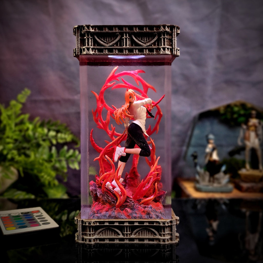 Power Resin Lamp - handmade resin lamp