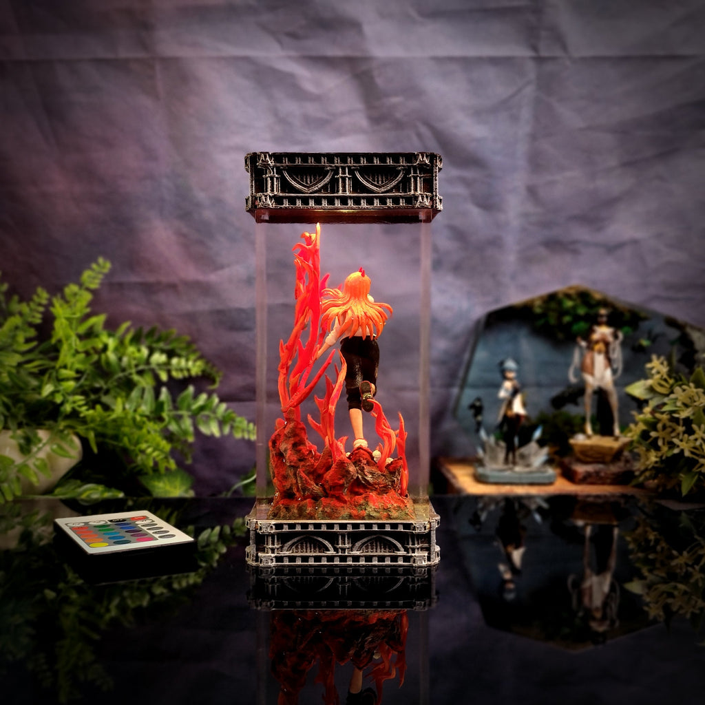 Power Resin Lamp - handmade resin lamp