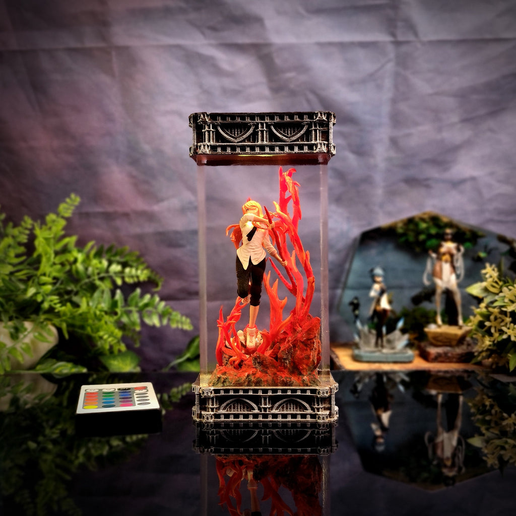 Power Resin Lamp - handmade resin lamp