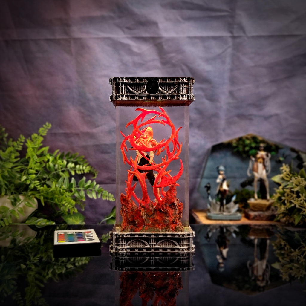 Power Resin Lamp - handmade resin lamp