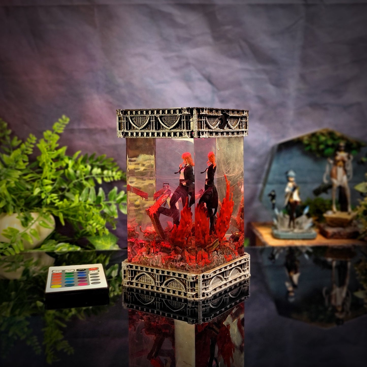 SAW & POWER Resin Lamp - handmade resin lamp