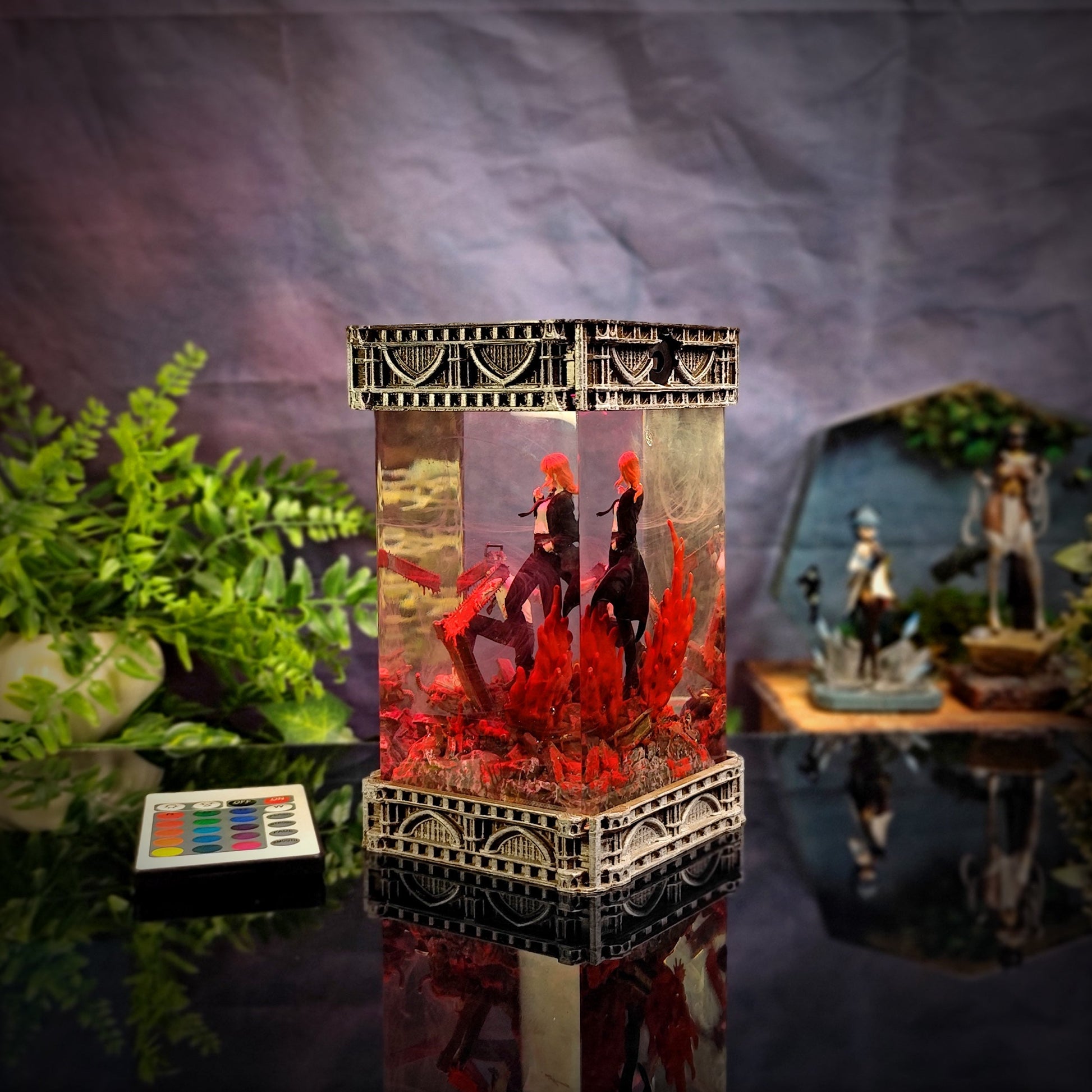 SAW & POWER Resin Lamp - handmade resin lamp