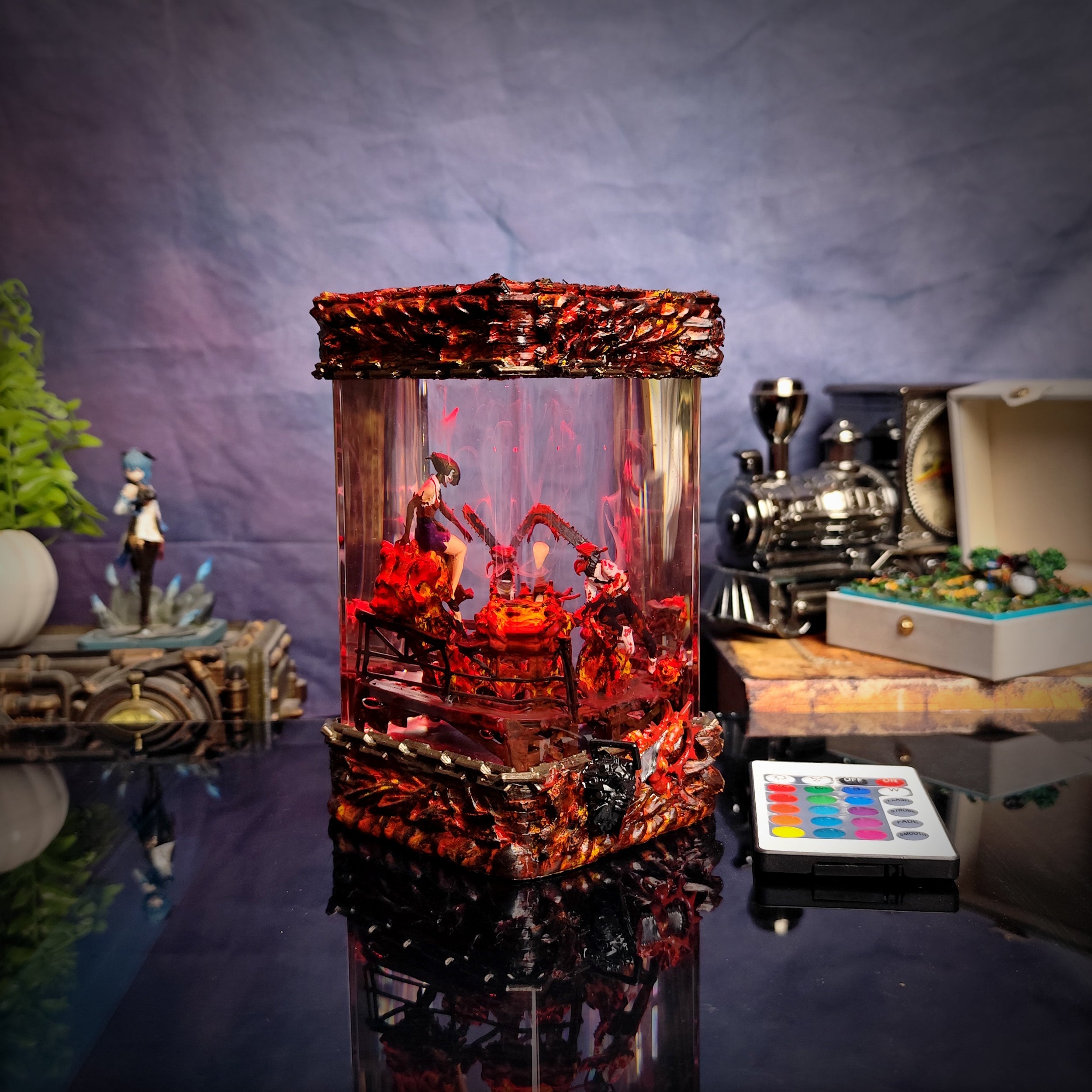 Reze & Denji I- Chainsaw Man Resin Lamp