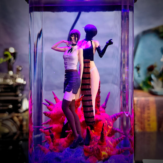 Reze Boom- Chainsaw Man Resin Lamp - handmade resin lamp
