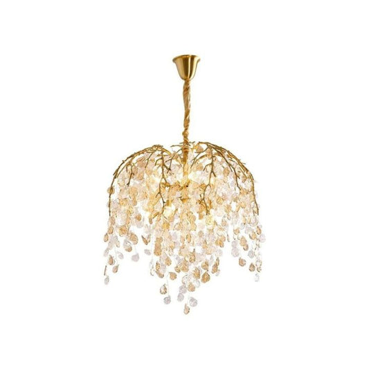 Ldyllic Glass Leaves Chandelier