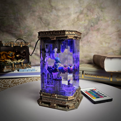 Jinx v2 LOL Resin Lamp - handmade resin lamp