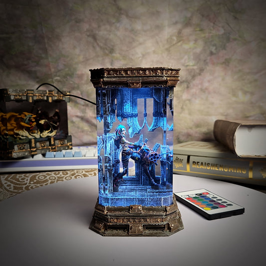 Jinx v2 LOL Resin Lamp - handmade resin lamp