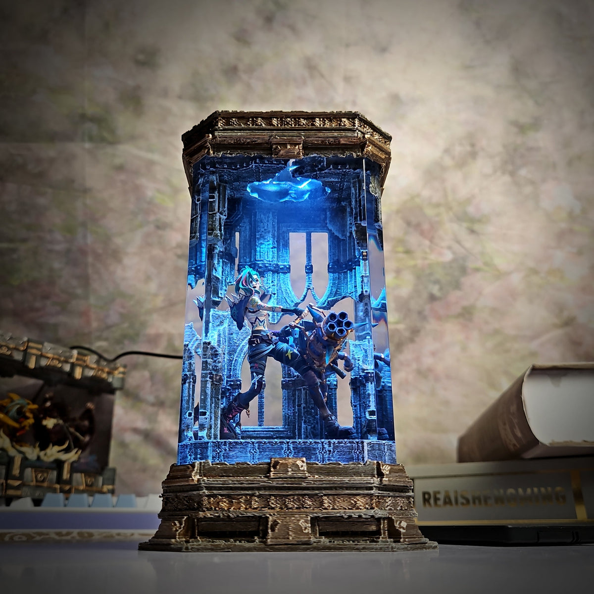 Jinx v2 LOL Resin Lamp - handmade resin lamp
