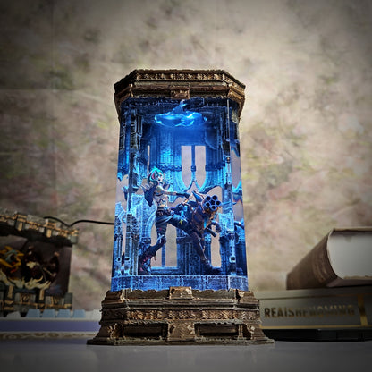 Jinx v2 LOL Resin Lamp - handmade resin lamp