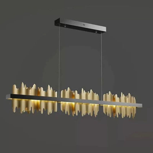 Elvira Modern Sculpture Linear Chandelier