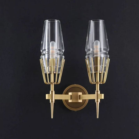 Kama Crystal Double Wall Sconce