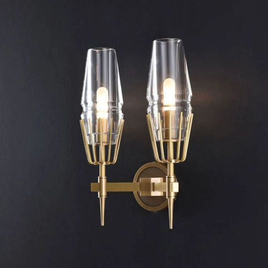 Kama Crystal Double Wall Sconce