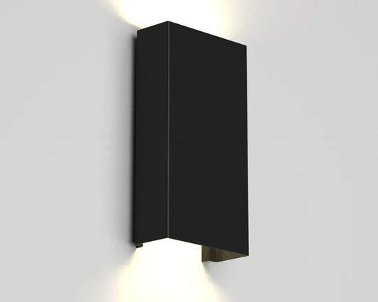 Squared Outdoor Wall Sconce - Black