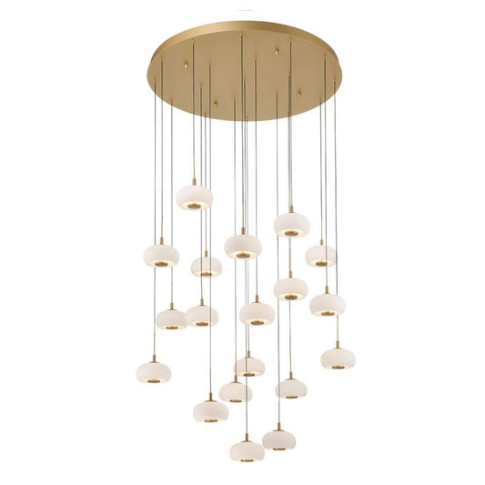 Adelfia 19 Light Round LED Chanderlier