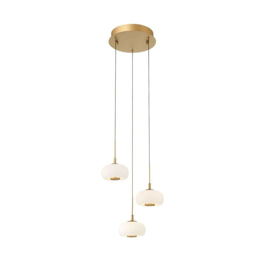 Adelfia 3 Light Round LED Pendant