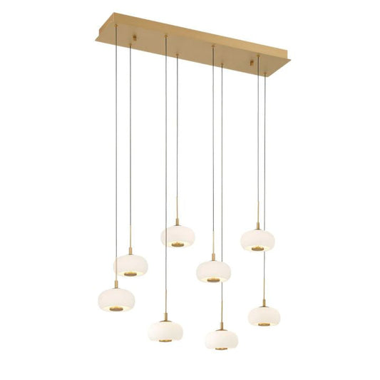 Adelfia 8 Light Rectangular LED Chanderlier