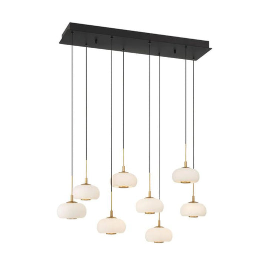 Adelfia 8 Light Rectangular LED Chanderlier