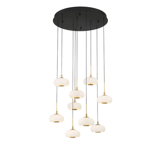 Adelfia 9 Light Round LED Chanderlier