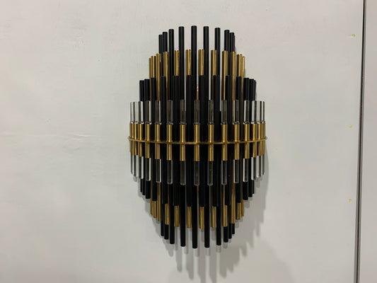 Sturdy Industrial Metal Tubes Wall Sconce